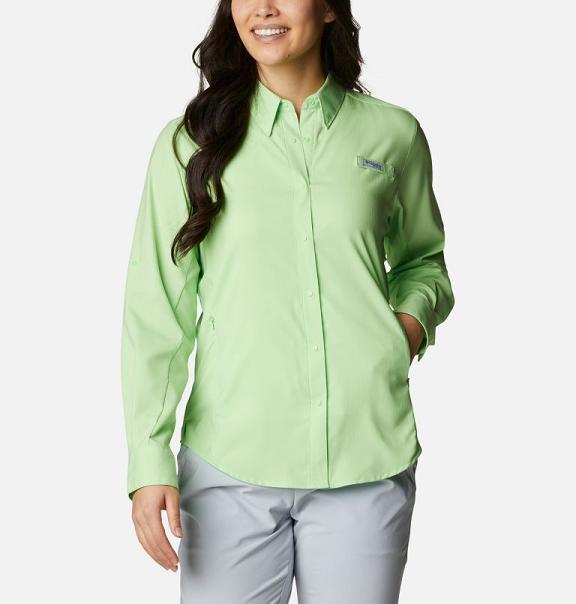 Columbia PFG Tamiami II Shirts Green For Women's NZ98175 New Zealand